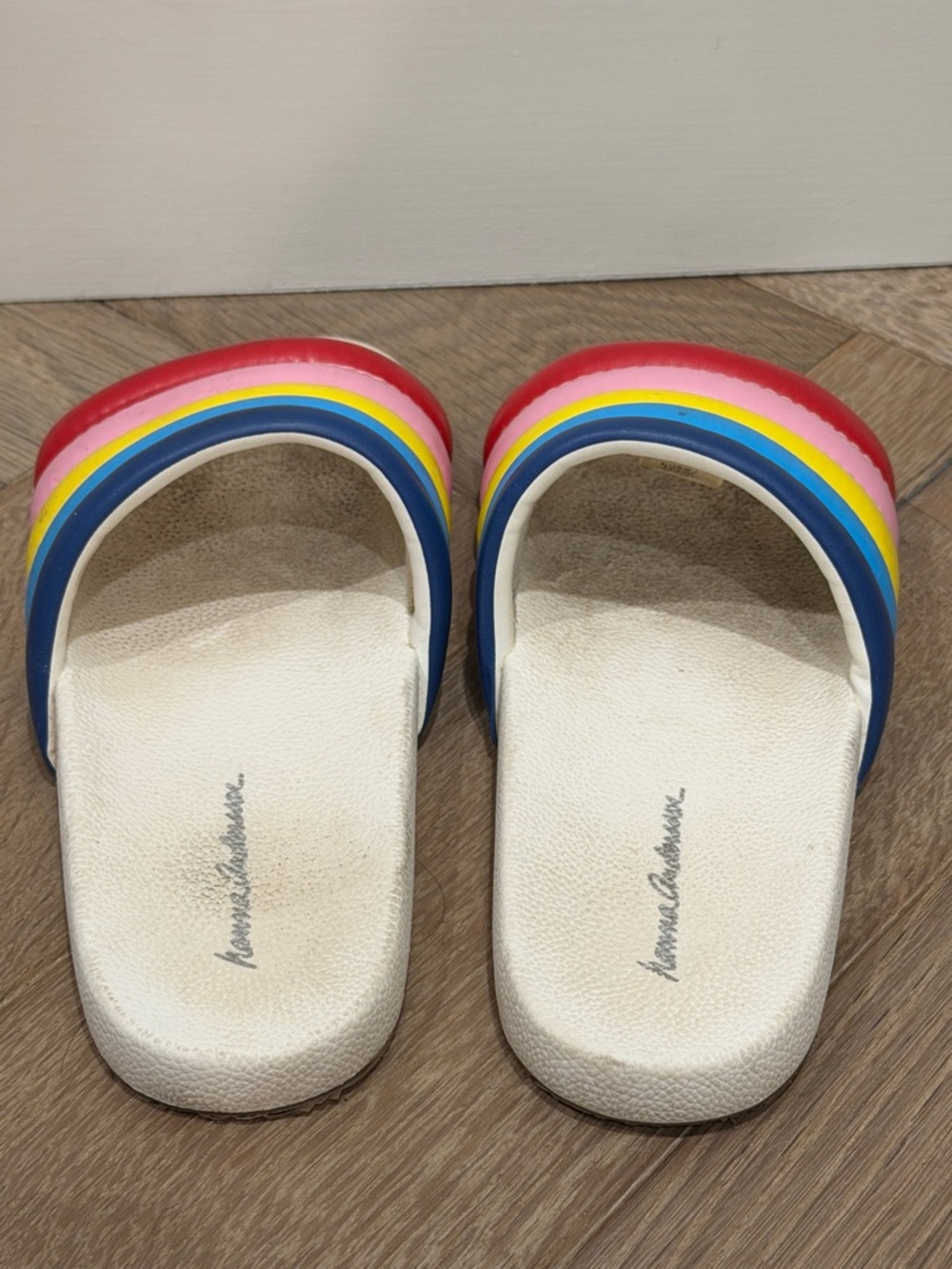 Hanna Andersson Rainbow Stripe Slide Sandals - Multicolor - Picture 2 of 4